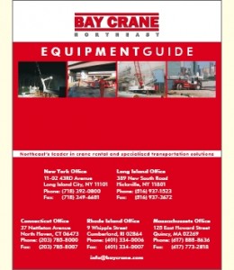 2011 Equipment guide for Bay Crane
