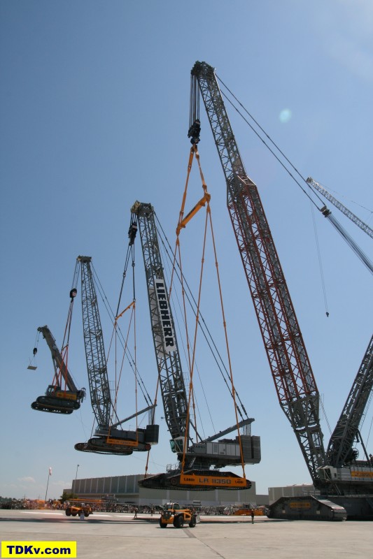 Liebherr LR on Liebherr crane