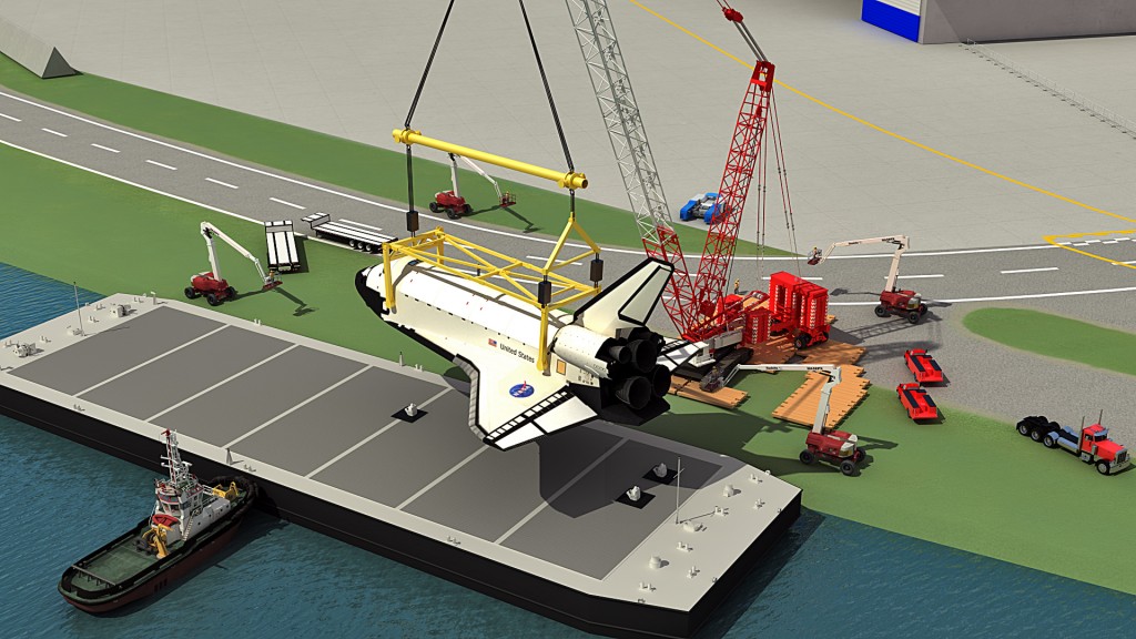 Crane lift plan for the Space Shuttle from HLI Consulting, LLC