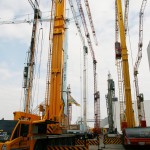 Spierings mobile tower cranes on parade